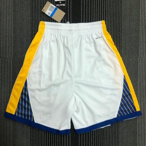 NBA Golden State Warriors 75th anniversary shorts blanc